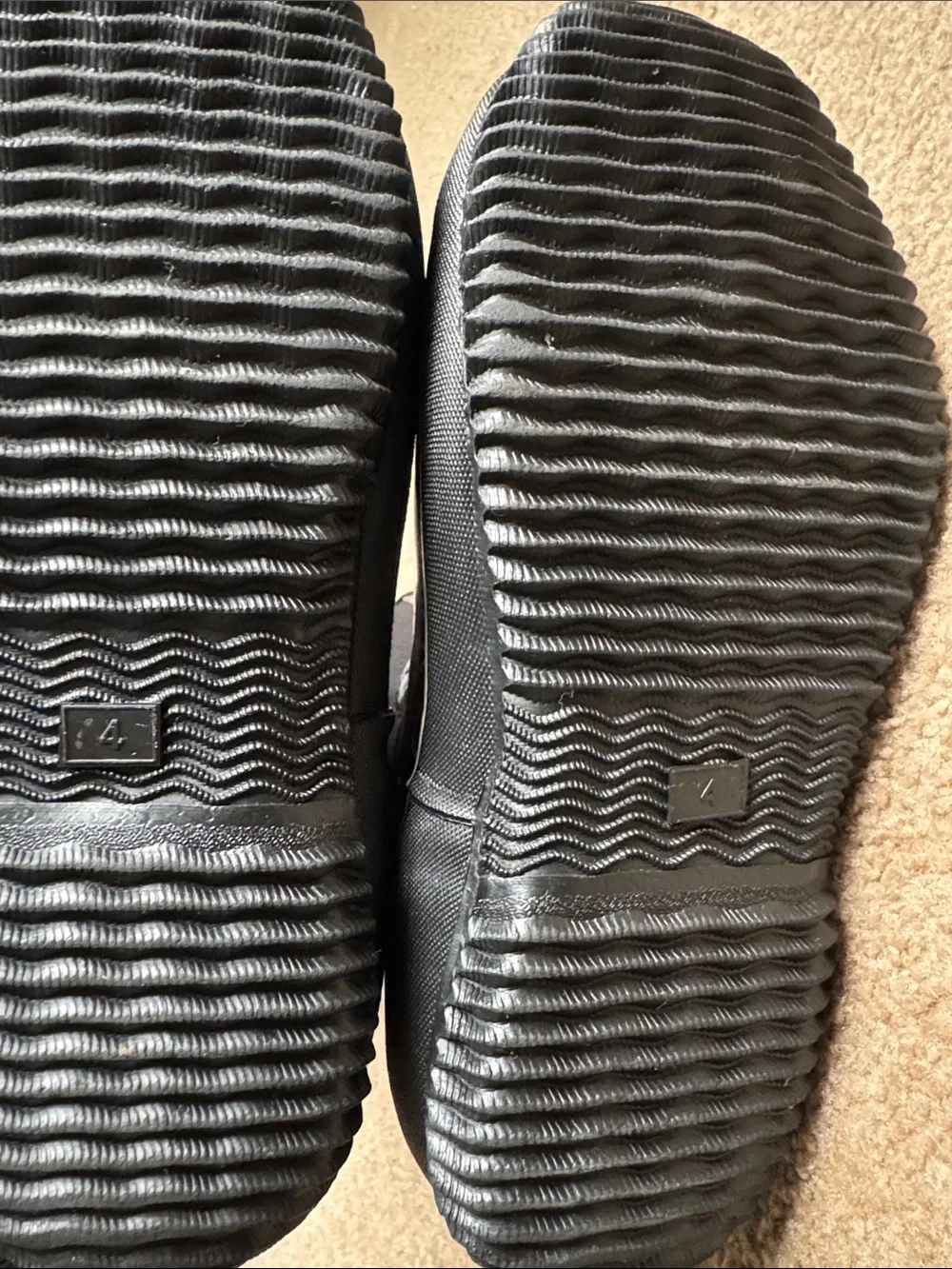 Black and Gray Marble Kids Rain Boots similar to Bogs